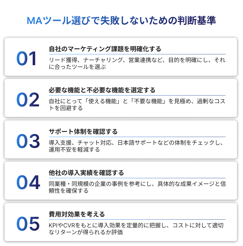MAツール選びで失敗しないための判断基準