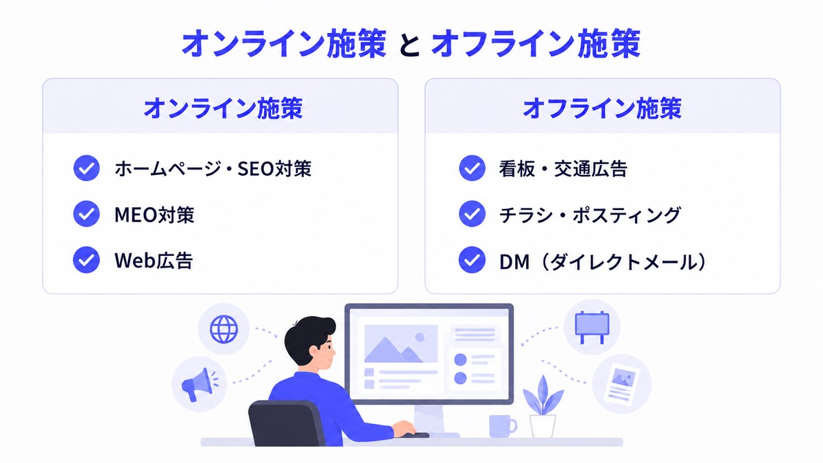 オンライン施策とオフライン施策