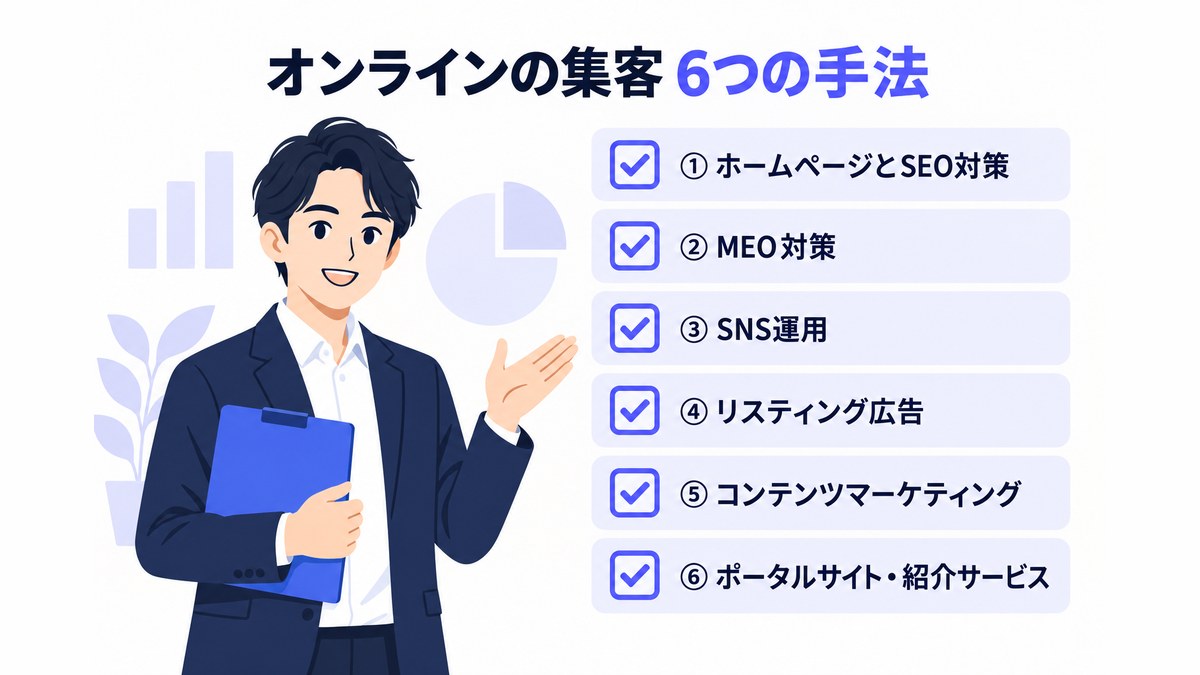オンラインの集客手法6つ