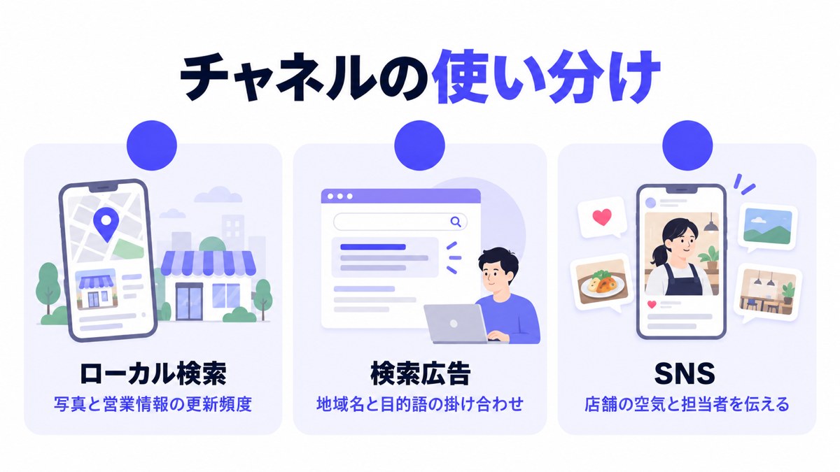 チャネルの使い分け