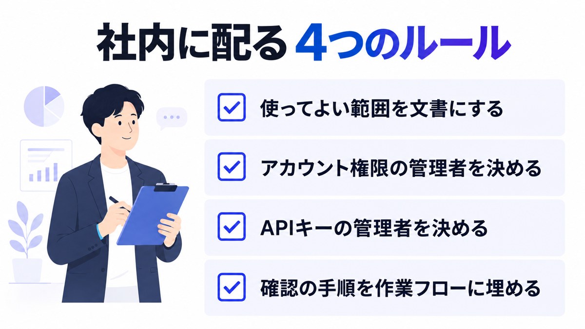 社内に配る4つのルール