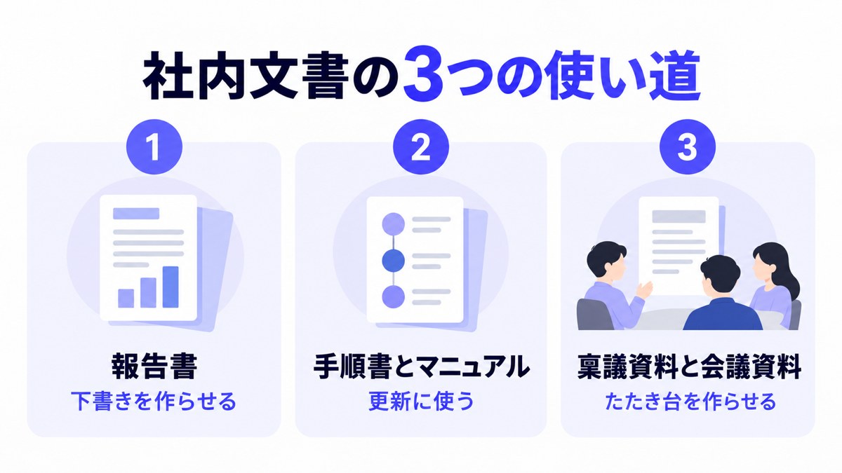 社内文書の3つの使い道