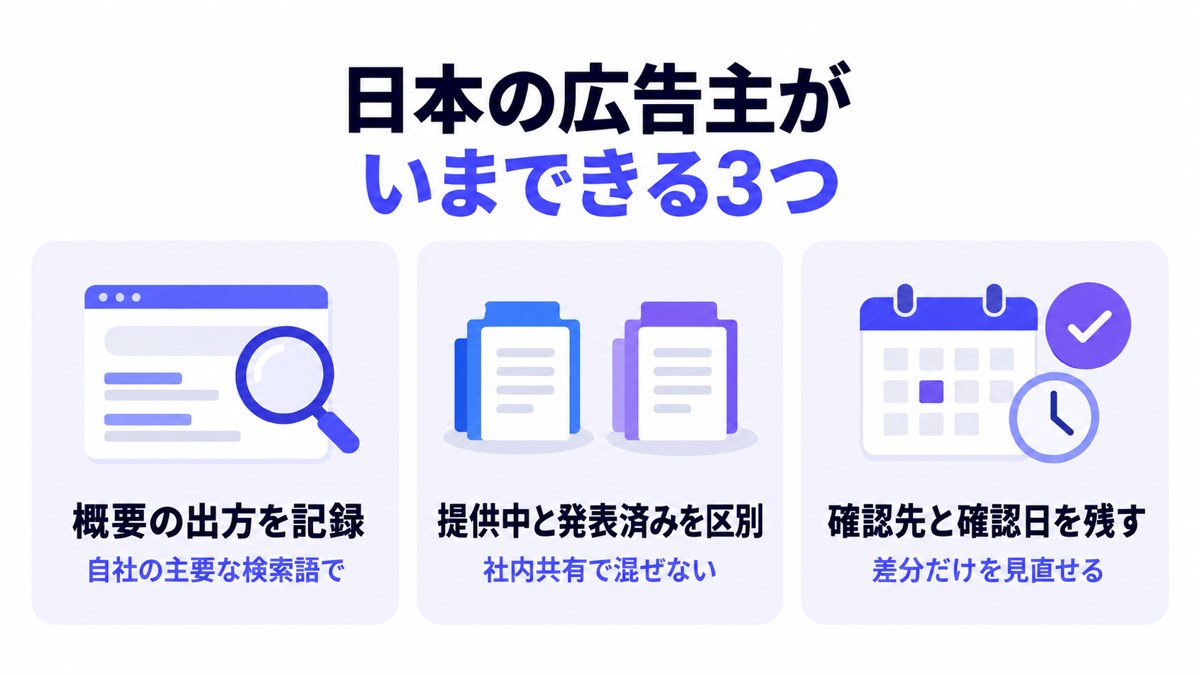 日本の広告主がいまできる3つ