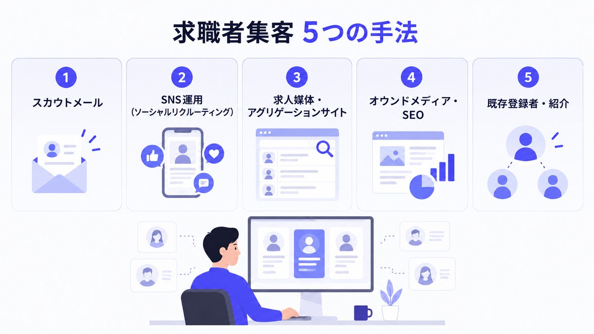 求職者集客5つの手法