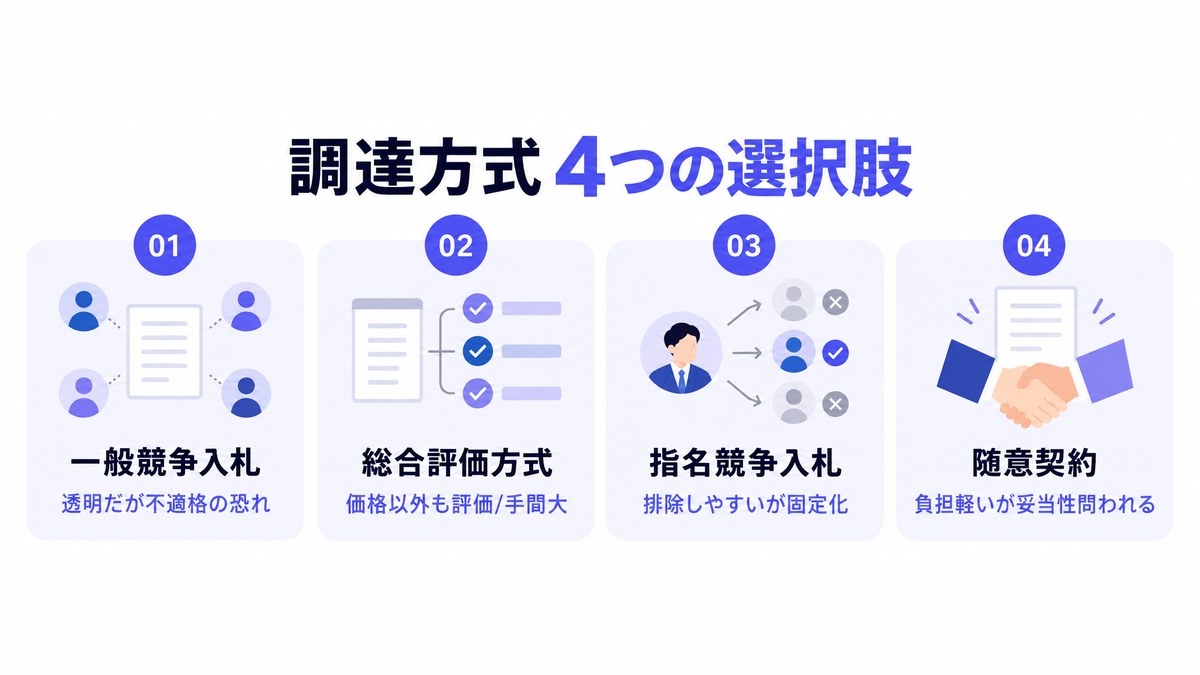 調達方式4つの選択肢