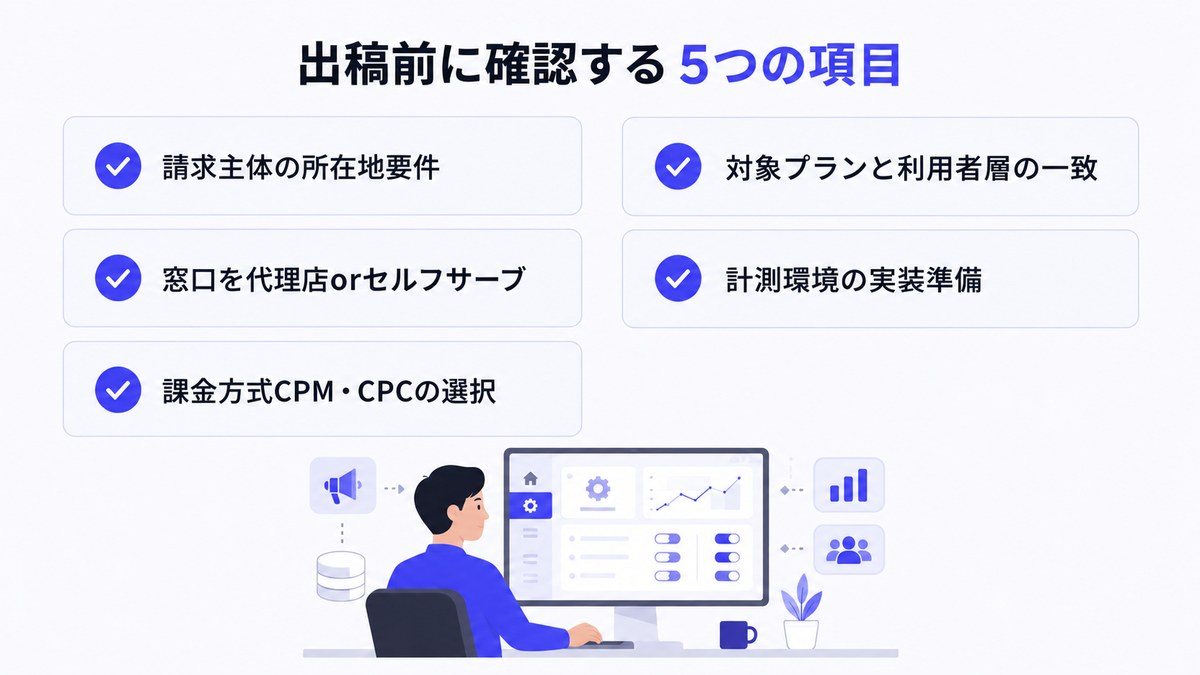 出稿前に確認する5つの項目