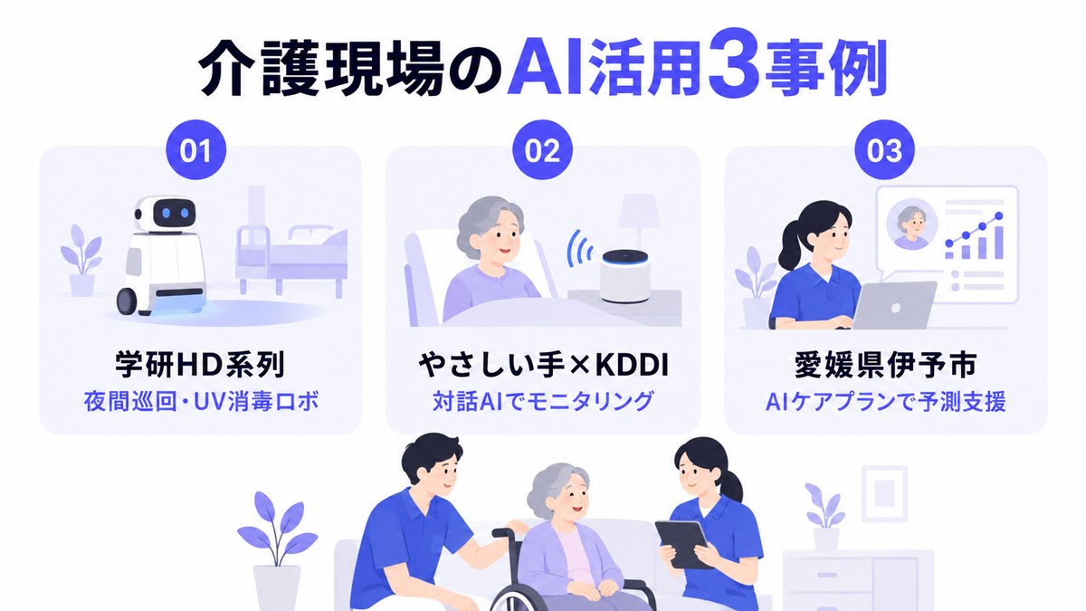 介護現場のAI活用3事例