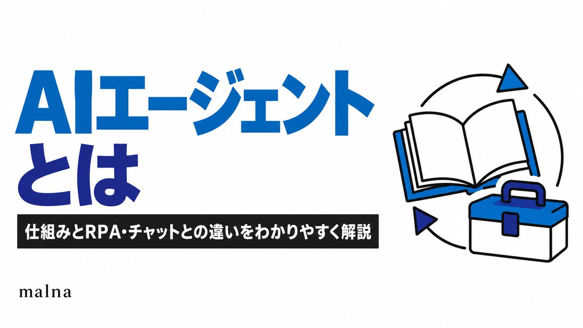 AIエージェントとは｜仕組みとRPA・チャットとの違いをわかりやすく解説
